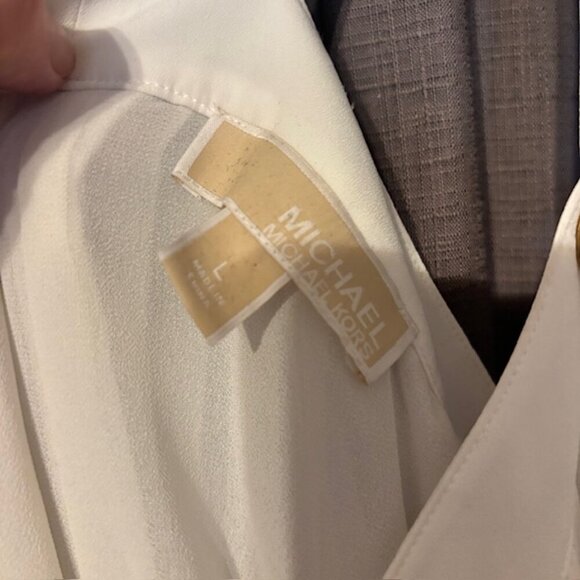 MICHAEL by Michael Kors Pleated Swing Top - Size L - Picture 3 of 6